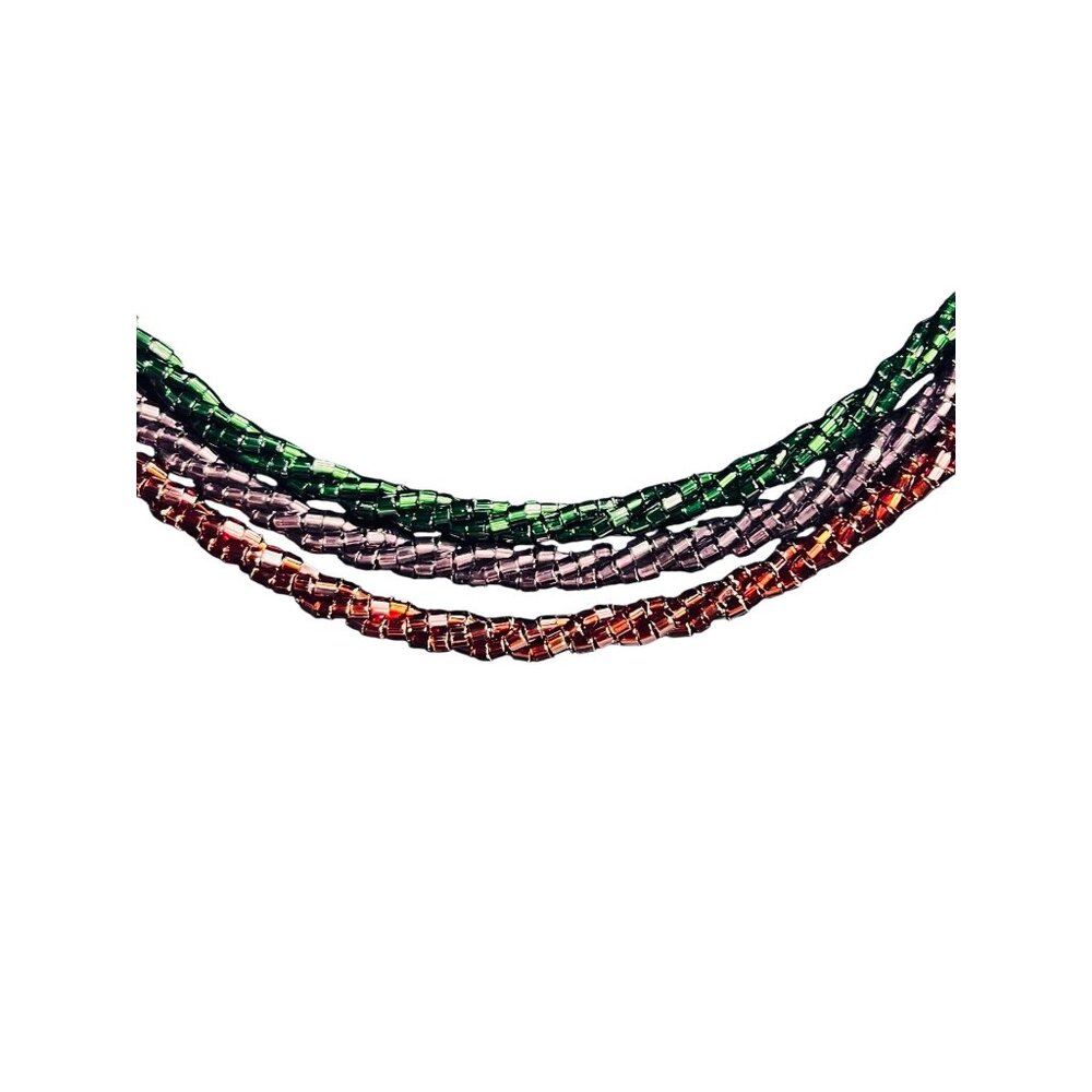 Nolan Miller Set Of 3 Couture Color Bugle Bead Necklaces (6254) - Picture 3 of 8